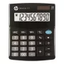 HP OC 110 – stalinis skaičiuotuvas, 10 skaitmenų LCD, baterija/saulės elementas, CR2032, 24 klavišai, juodas, 101×33×125 mm