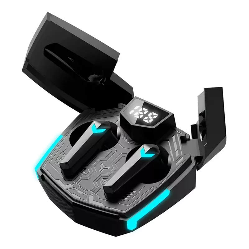 Canyon GTWS-2 Belaidės ausinės žaidimams su ausų kabliukais, USB-C, Bluetooth, įkrovimo doku, juodos (CND-GTWS2B)