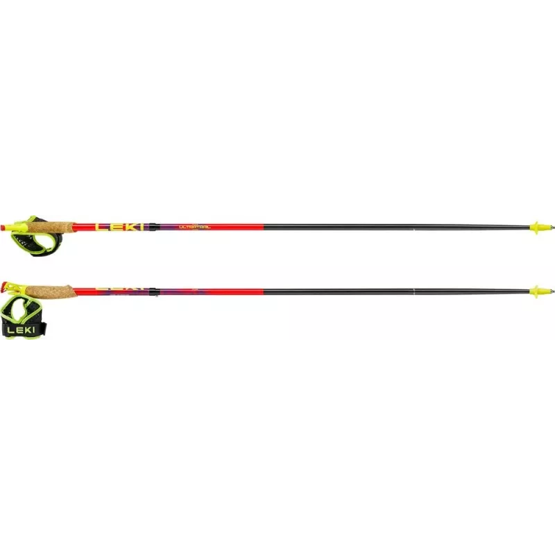 Trekkingo lazdos Leki TRL Ultratrail FX One 115 cm, raudonos