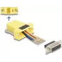 DeLOCK D-Sub 15 patelė į RJ45 patelę surinkimo rinkinys geltonas