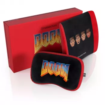 Memory Foam pagalvių rinkinys noblechairs DOOM Retro Edition – ergonomiškos pagalvės žaidimų ir biuro kėdėms