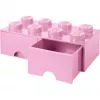 LEGO Brick Drawer 8 rožinė, dėžutė daiktams susidėti rožinė