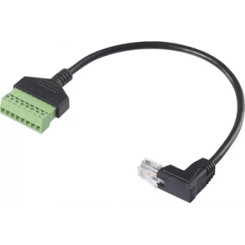 Renkforce RJ45 tinklo adapterio laidas [1x RJ45 kištukas 8p8c - 1x gnybtinis jungimas] 30 cm (RF-6443974)