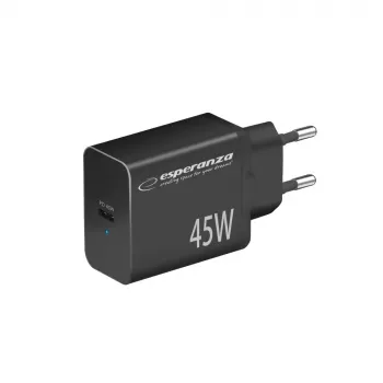 Esperanza EZC108K tinklo įkroviklis 45W Juodas