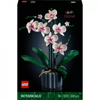 LEGO 10311 Icons Orchidėja – Dirbtinių Gėlių Konstruktorius Suaugusiems, Namų Dekoro Aksesuaras, Botaninė Kolekcija, Dovana Žmonai ar Vyrui