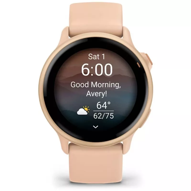 Garmin vívoactive 6 3,05 cm (1,2 inch) AMOLED 42 mm Skaitmeninis 390 x 390 pikselių Liečiamas ekranas Rožinis Wi-Fi GPS (palydovas)