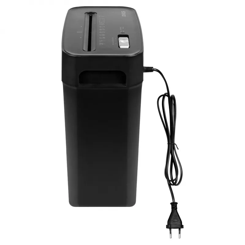 Popieriaus smulkintuvas SAVIO ND-01, kryžminis pjovimas 4 x 32 mm, 11 L krepšelis, 230 W, juodas, 72 dB