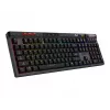 Mechaninė žaidimų klaviatūra MSI Strike Pro W Silent US išdėstymas, RGB foninis apšvietimas, laidas, tylūs lytėjimo jungikliai