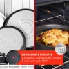 TEFAL Ingenio Ultimate puodų rinkinys, 4 vnt. | L7649453 | 16/18/20 cm | Aliuminis | Juoda