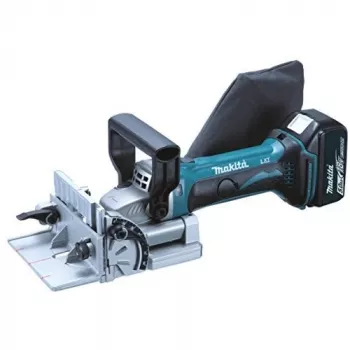 Makita DPJ180RTJ Plokštelių sujungimo freza Mėlyna