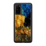 Apsauginis dėklas iKins Samsung Galaxy S20 juodas Cafe Terrace dizainas