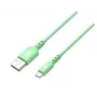 TB USB C laidas 1m žalias; AKTBXKUCMISI10Z