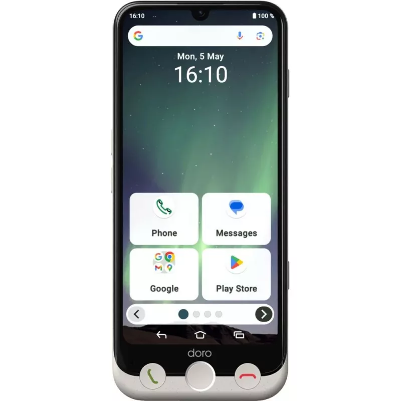 Doro Aurora A30 telefonas senjorams su belaidžio krovimo stovu, 6,1 colio, 128GB, Graphite