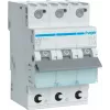 Hager MBS310. Nennstrom: 10 A, AC Eingangsfrequenz: 50/60 Hz. Typ: B-type, Module Menge (max): 3 Modul(e). Breite: 52,5 mm, Tiefe: 70 mm, Hö