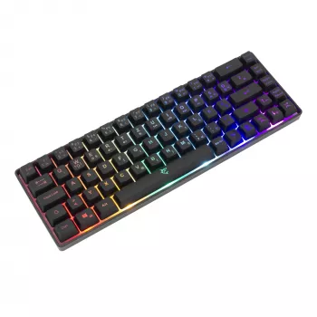 Belaidė membraninė klaviatūra White Shark GK-2201 Ronin, juoda, US išdėstymas