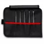 ESD pincetas Knipex 92 00 05 juodas – plokščias, smailus, lenktas, tiesus