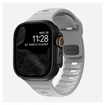 Nomad NM01958185 Pilka sportinė juosta, skirta Apple Watch