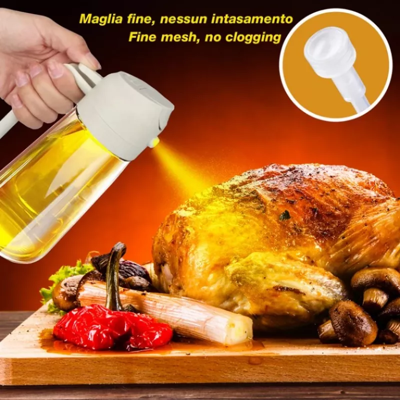 Beper C102SPE004 – 2-in-1 purškiklis ir dozatorius aliejui bei padažams, 480 ml