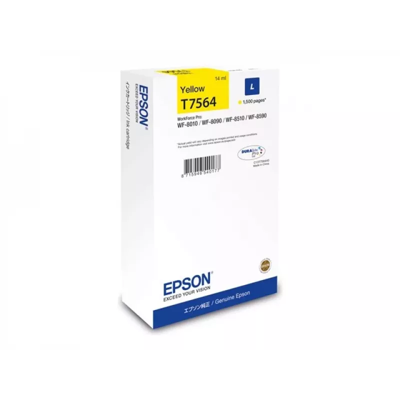 Epson C13T75644N rašalo kasetė 1 vnt. Originali didelės talpos geltona