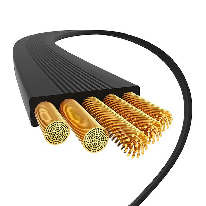 USB-C laidas Baseus Free2Draw 1 m juodas