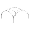 FastPitch Event Shelter XL paviljonas sidabrinė/tamsiai mėlyna, 4,5 x 4,5 m
