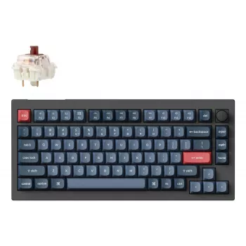Klaviatūra V1 Max RGB/CARBON Juoda V1M-D3 Keychron