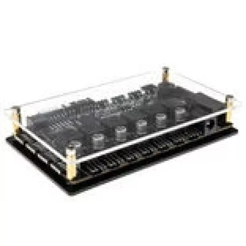 Lamptron Auto-Controller CT630 PWM ARGB – kompaktiškas ventiliatorių ir šviesų valdiklis, juodas