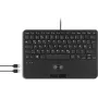 Perixx PERIBOARD-526 H DE Black – kompaktiška klaviatūra su vokiečių QWERTZ išdėstymu ir įmontuotu valdymo rutuliu