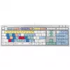 Klaviatūra Logickeyboard ALBA Universal USB AZERTY prancūziška sidabrinė