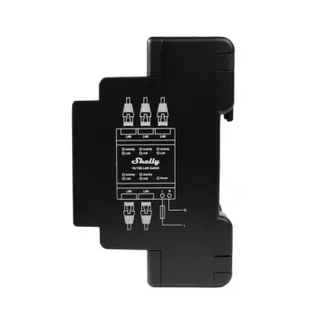 Shelly LAN Switch Black AC 110-240V 1W – belaidis jungiklis
