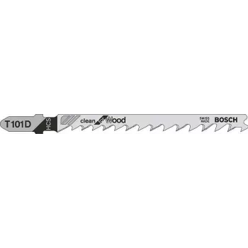 Pjūklelio ašmenys Bosch T 101 D Clean for Wood