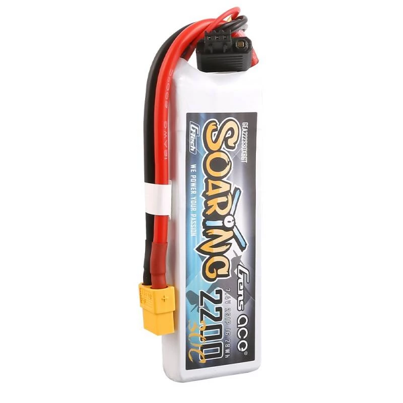 Gens Ace G-Tech Soaring 2200mAh 7.4V 30C 2S1P XT60 akumuliatorius