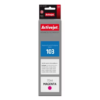 Activejet AE-103M rašalas (Epson 103 C13T00S34A pakaitalas; Supreme; 70 ml; purpurinis)