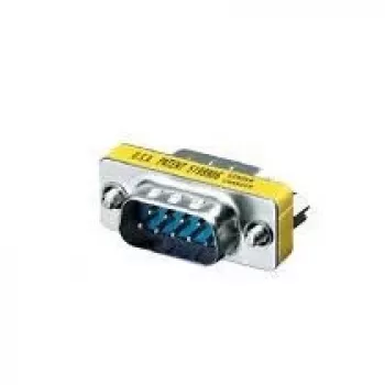 Equip RS232 DB9 lyties keitiklis jungtis vyras-vyras, DB-9, sidabrinis