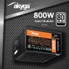 Akyga AK-C2-800 Classic 800 W ATX maitinimo blokas, pusiau modulinis, aktyvusis PFC, 120 mm ventiliatorius