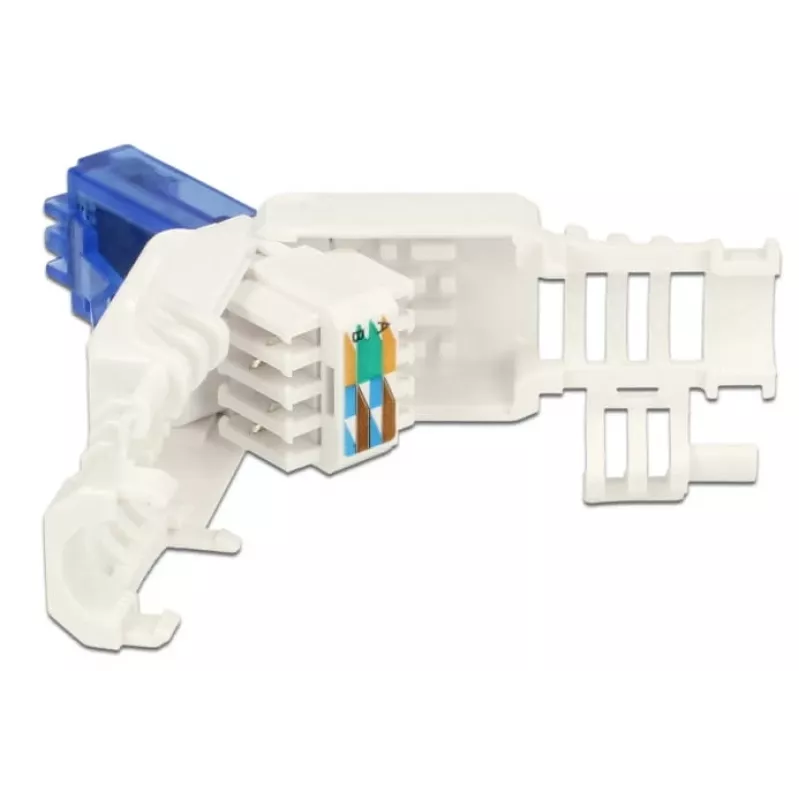 RJ-45 kištukas Cat.6A DeLOCK 86417 mėlynai baltas