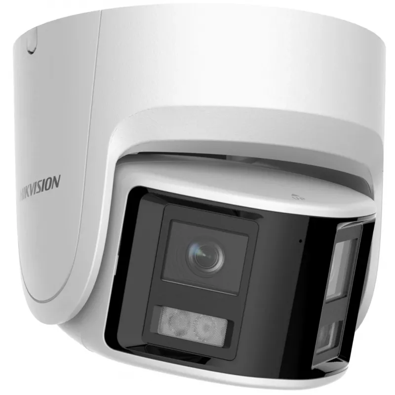 IP stebėjimo kamera Hikvision DS-2CD2346G2P-ISU/SL 4MP kupolinė, 2,8 mm objektyvas, 180° matymo laukas, IR 30 m, IP67, PoE/DC