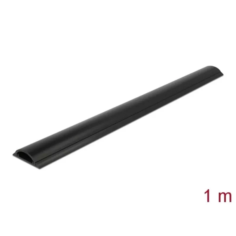 Kabelių kanalas DeLOCK 50 x 12 mm juodas lipnus 1 m