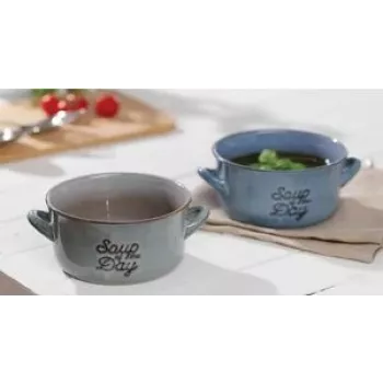 Sriubos puodelis Ritzenhoff & Breker TASTY GRAU 570 ml keramika tinka indaplovei