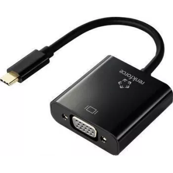 Renkforce RF-4679564 vaizdo kabelio adapteris 0,1 m USB Type-C VGA (D-Sub) juodas