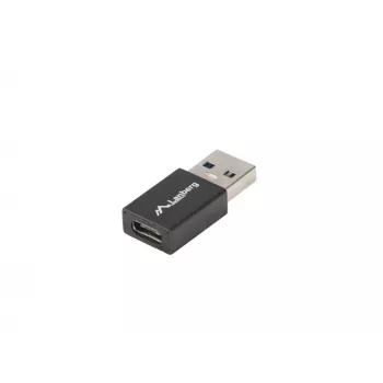 Lanberg AD-UC-UA-01 adapter USB 3.0 tipo A (vyriškas) į USB 3.0 tipo C (moteriškas), juodas