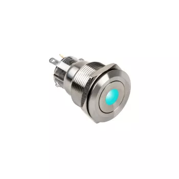 DimasTech Vandalismustaster 22mm Silverline Dot RGB PD215 – vandalizmui atsparus mygtukas su RGB apšvietimu