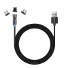3-in-1 įkrovimo laidas ColorWay CW-CBUU037-BK — Lightning, Micro-USB, USB-C, 1 m, 2,4 A