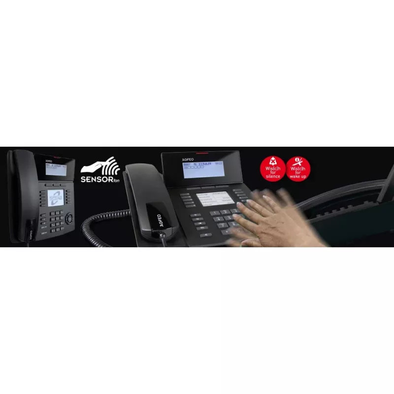 Belaidis išmanusis telefonas AGFEO ST 53 Black