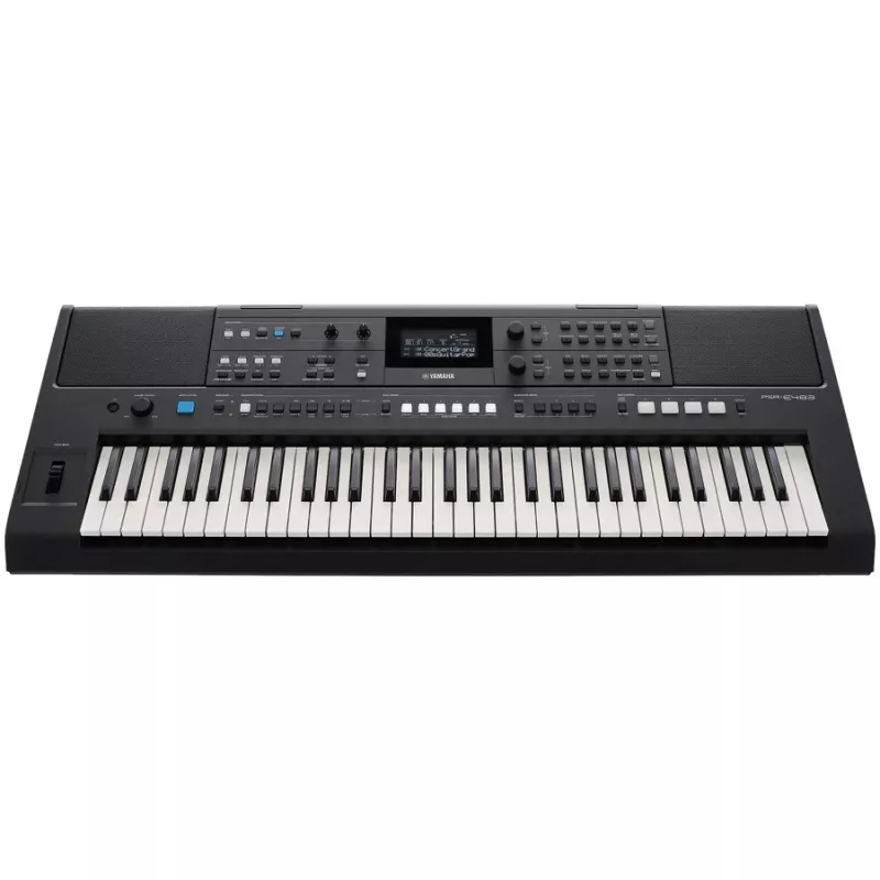 Klavišinis YAMAHA PSR-E483 – 61 klavišų nešiojamas aranžuotojas su lietimo atsaku ir USB-MIDI