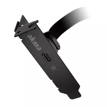 Akasa žemo profilio PCI laikiklio adapteris USB 3.1 Type C – juodas – adapteris – skaitmeniniai/duomenys