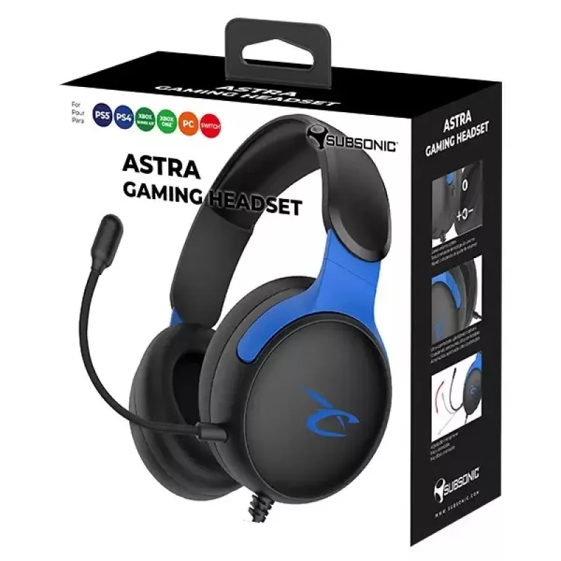 Žaidimų ausinės Subsonic Astra Gaming SA5683-2