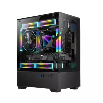 Korpusas GOLDEN TIGER Raider SL-2 (RAIDERSL-2) mini bokštas, micro ATX, juodas