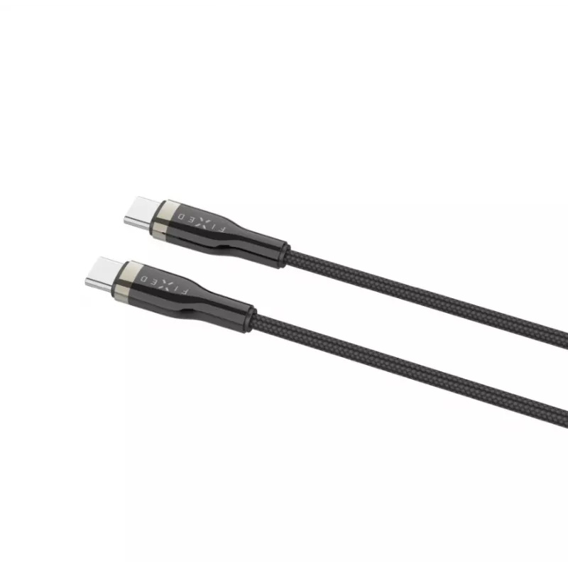 FIXED FIXDB-CC2-BK austas USB-C/USB-C laidas, 2 m, 100 W