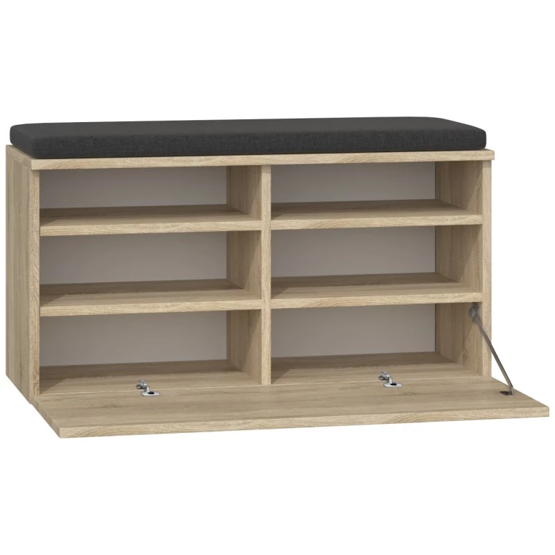 Uždaras batų organizatorius Top e Shop RIVA SZAFKA SONOMA ąžuolo spalvos, 850×460 mm, 16 mm medžio drožlių plokštė